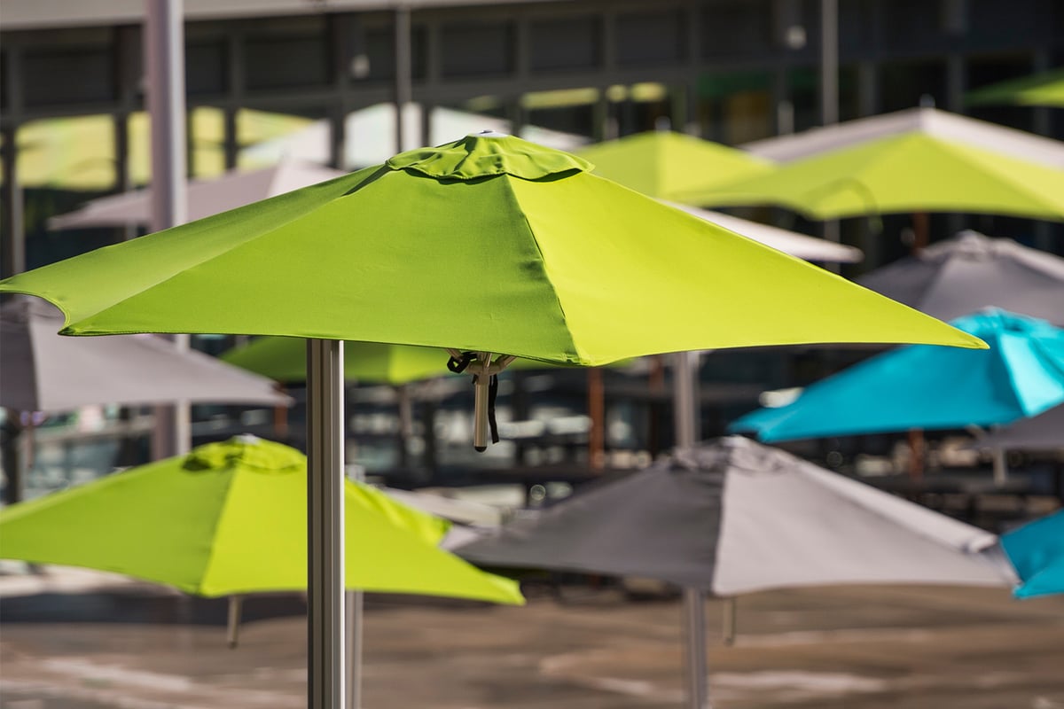 denver patio umbrellas PURPLE LEAF 10ft Durable Outdoor Umbrella, UV Umbrella, Grey, Garden Sun Umbrella Patio offset umbrella is more versatile than a regular market umbrella Sonkuki 10 ft. Round Outdoor